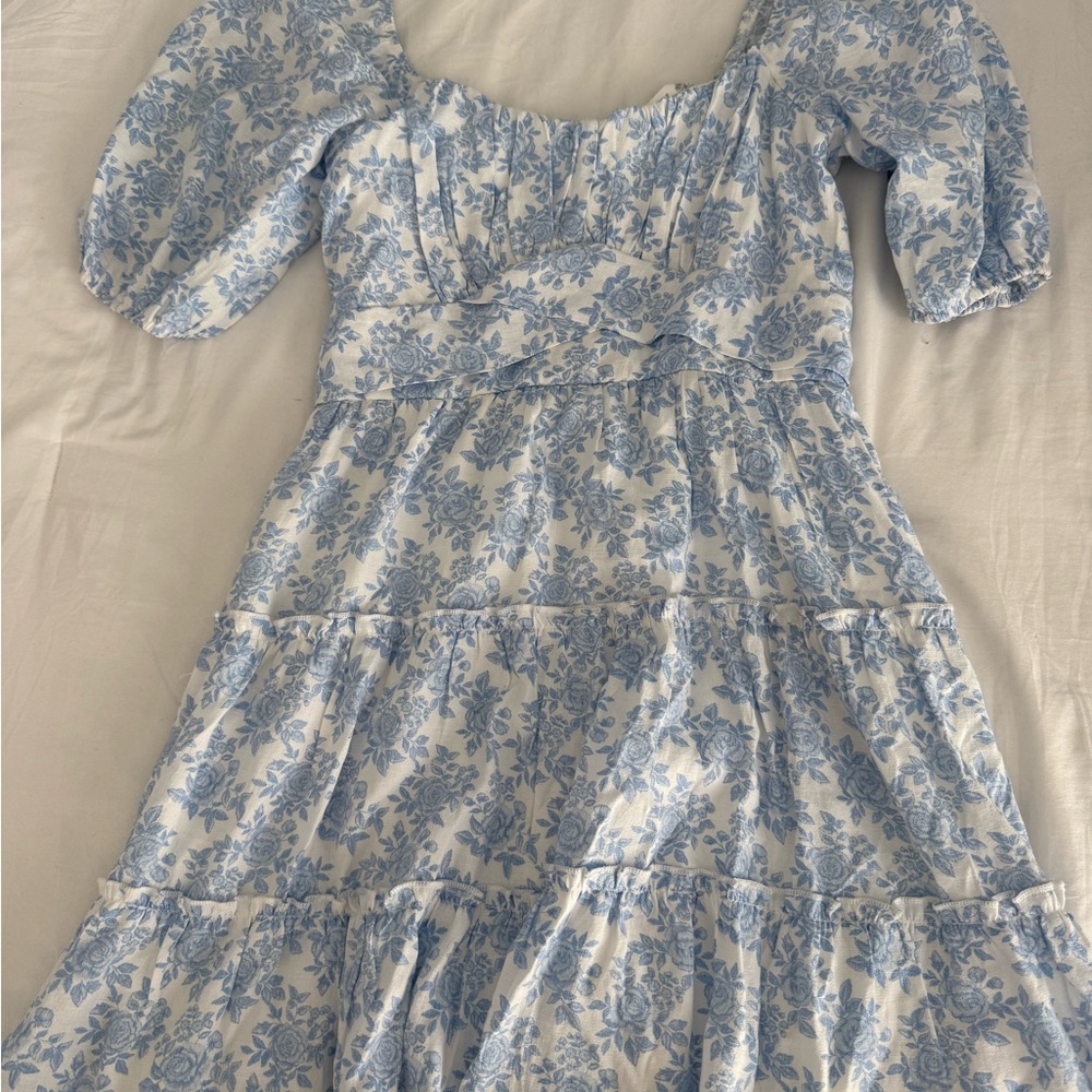Altr’d state Floral Blue and White Dress